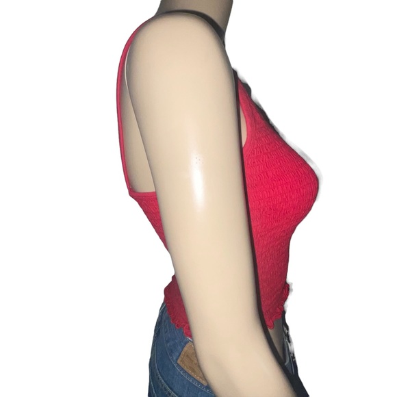 Hollister smocked cropped tank top - Picture 2 of 5